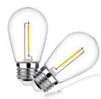 Warm witte 1 watt dimbare filamentlampen, Tuin en Terras, Buitenverlichting, Kunststof, Minder dan 50 watt, Overige typen, Nieuw