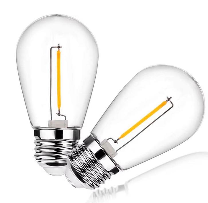 Warm witte 1 watt dimbare filamentlampen, Tuin en Terras, Buitenverlichting