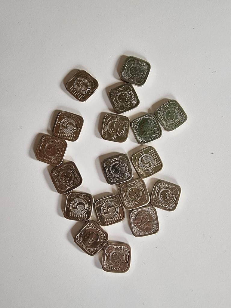 Set van 5 cent munten Koningin Wilhelmina, Ophalen of Verzenden, Koningin Wilhelmina, 5 cent, Setje