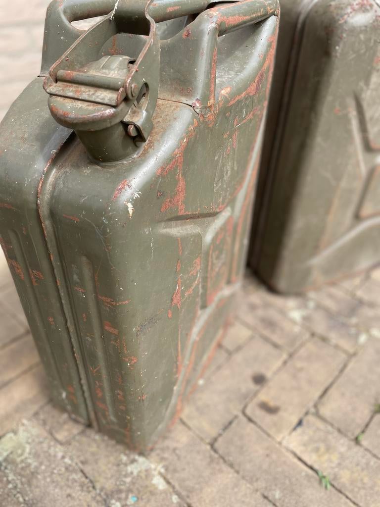 Vintage Leger Jerrycans - Set van 2, Ophalen of Verzenden, Gebruikt, Universele onderdelen