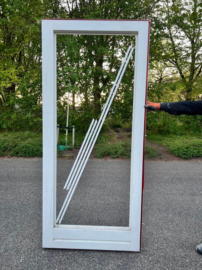 Deurblad van meranti hout, Ophalen of Verzenden, Zo goed als nieuw, Hout