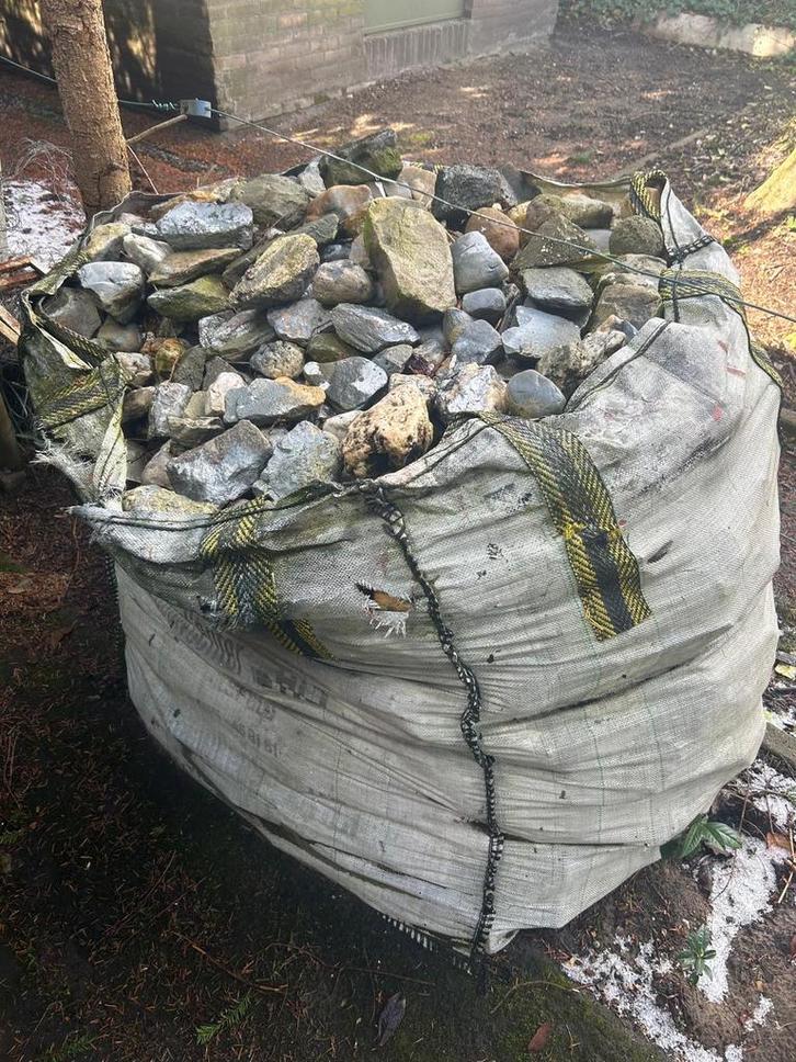Diverse Keien in Big Bag -  Stenen, Tuin en Terras, Grind, Keien en Split, Gebruikt, Kei, Multi, Ophalen