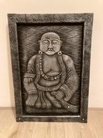 Boeddha wanddecoratie antraciet schilderij, Ophalen of Verzenden, Zo goed als nieuw