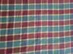 Plaid of deken (no 1) groen, rood, vaal., Huis en Inrichting, Woonaccessoires | Plaids en Woondekens, Ophalen of Verzenden