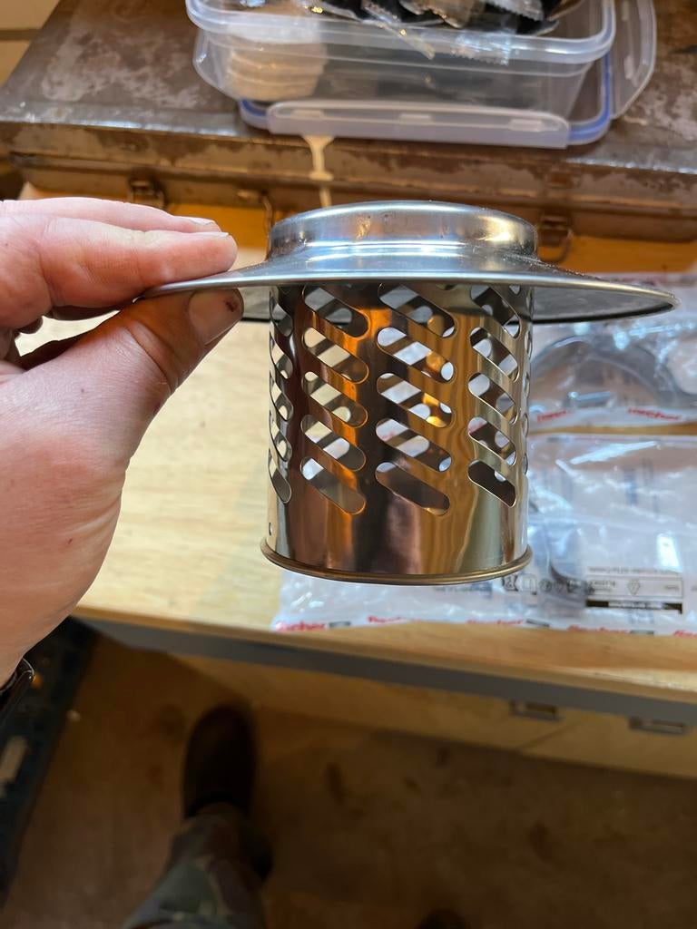 Regenkap RVS 80mm, Afvoer, Nieuw, Ophalen of Verzenden, Rvs