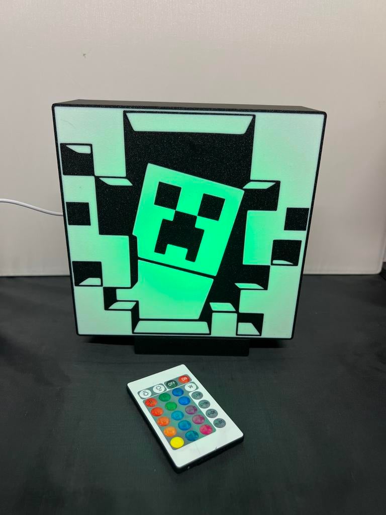 Minecraft lightbox Minecraft lamp, Ophalen of Verzenden, Nieuw, Minder dan 50 cm