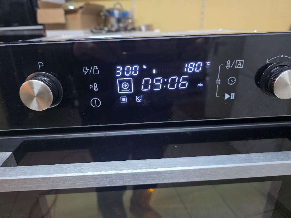 Beko inbouw combi magnetron 45 cm hoog, Witgoed en Apparatuur, Magnetrons, Ophalen, Combimagnetron, Hete lucht, Zo goed als nieuw