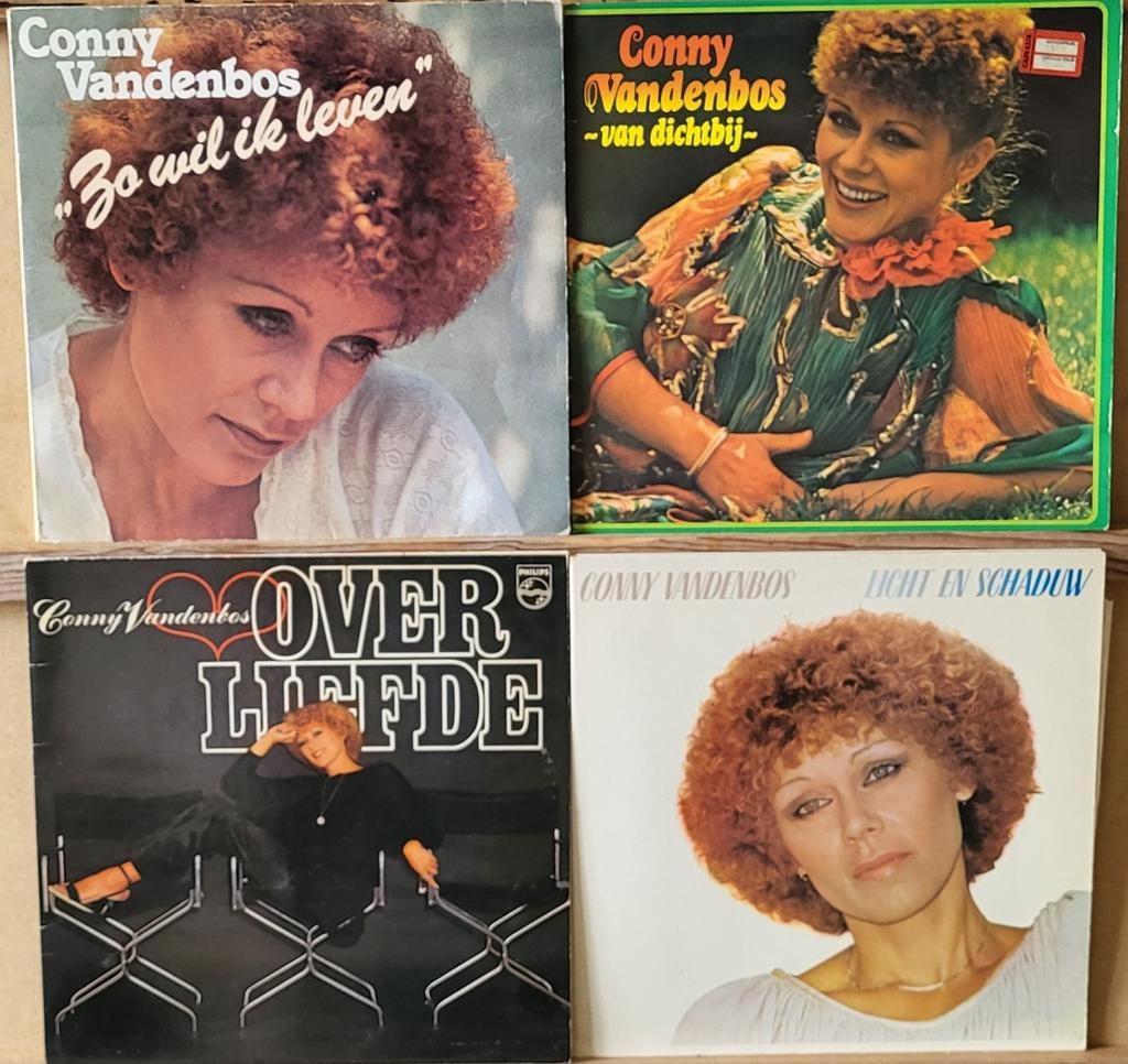 Conny Vandenbos - 4 vinylplaten, Ophalen of Verzenden, Gebruikt, Overige formaten
