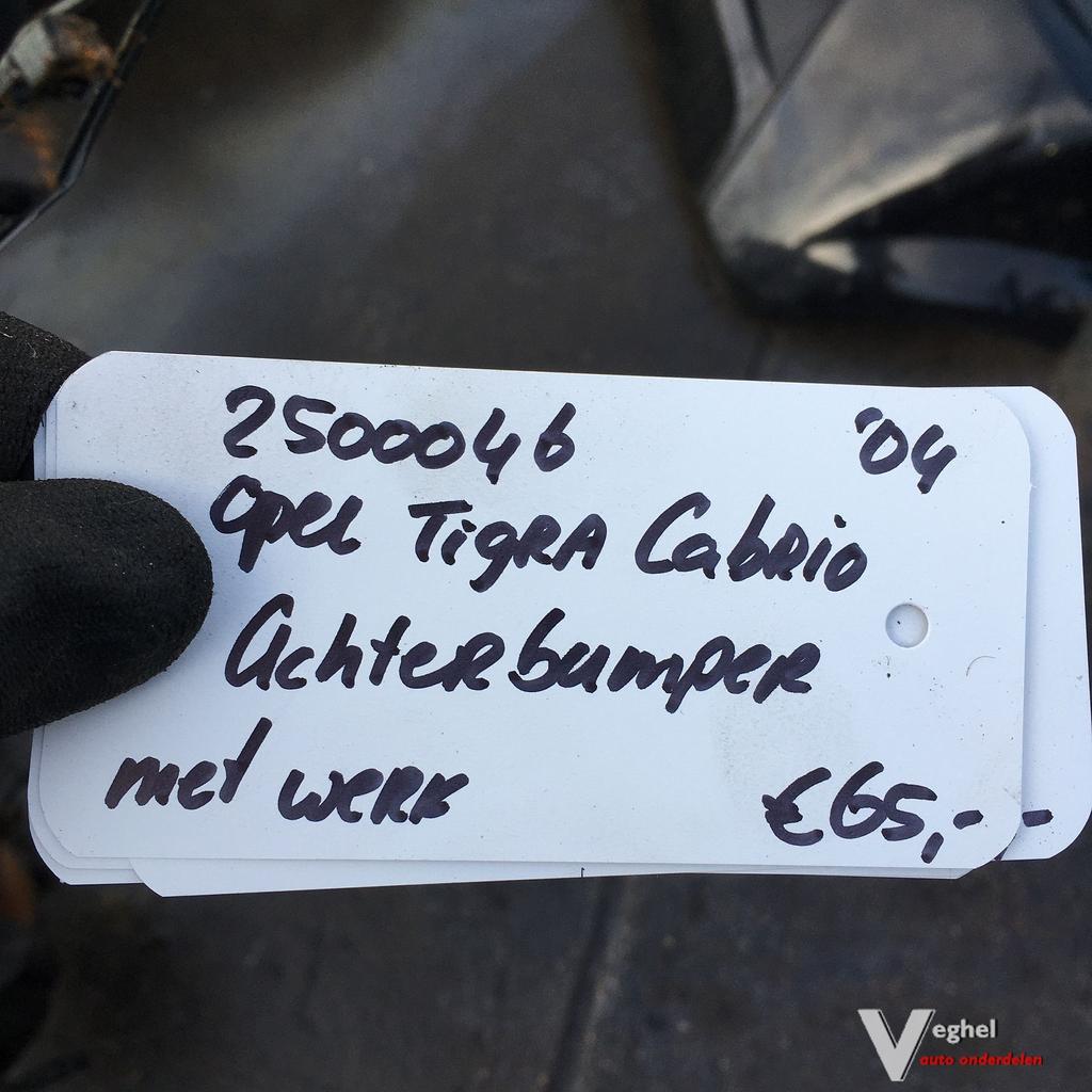 Opel Tigra Cabrio 1.8 B 2004 2500046 Achterbumper met werk, Ophalen, Gebruikt, -, -