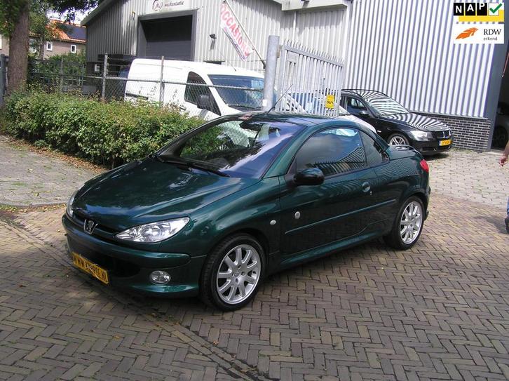 Peugeot 206 CC 2.0-16V Roland Garros nap airco apk nieuwe ap, Auto's, Peugeot, Bedrijf, Te koop, ABS, Airbags, Airconditioning