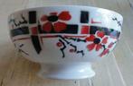 SALE Franse brocante spoelkom, Oosters motief, rood / zwart, Ophalen of Verzenden
