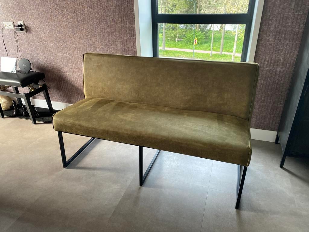 Eetafel bank, Ophalen of Verzenden, Zo goed als nieuw, Stof