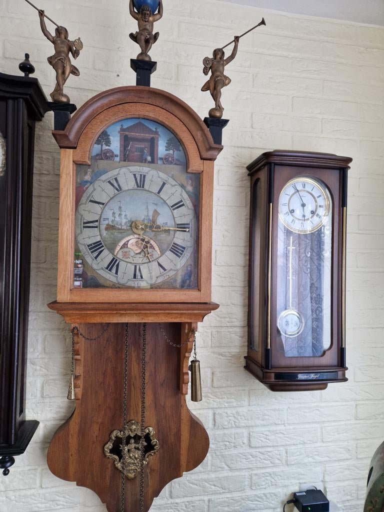 Te koop friese korte staartklok, Antiek en Kunst, Antiek | Klokken, Ophalen of Verzenden