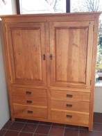 Eikenhouten kast met veel bergruimte, Huis en Inrichting, Kasten | Kledingkasten, Gebruikt, Eikenhout, Ophalen of Verzenden, Landelijk
