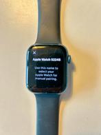 Apple Watch 7 blauw met zwart bandje, Sieraden, Tassen en Uiterlijk, Activity trackers, Gebruikt, Zwart, IOS, Ophalen of Verzenden