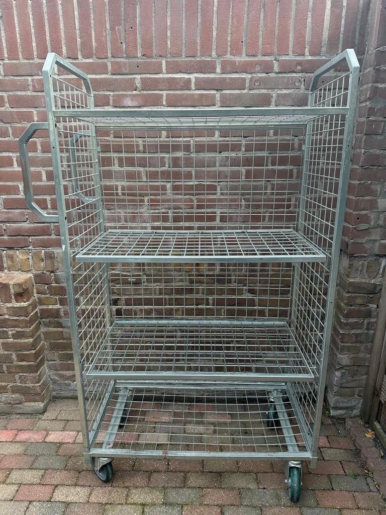 Draadkar of postkar, 100 liter of meer, Ophalen, Gebruikt, Transportkar