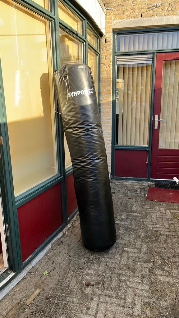 Stootzak lang 1,8 m diameter 0,4 meter, gewicht ca 60 kg, Sport en Fitness, Boksen, Ophalen, Zo goed als nieuw, Bokszak