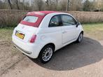 Fiat 500C 0.9 85pk Turbo Twinair 2012 Wit, Auto's, Euro 5, Cabriolet, Leder en Stof, Wit