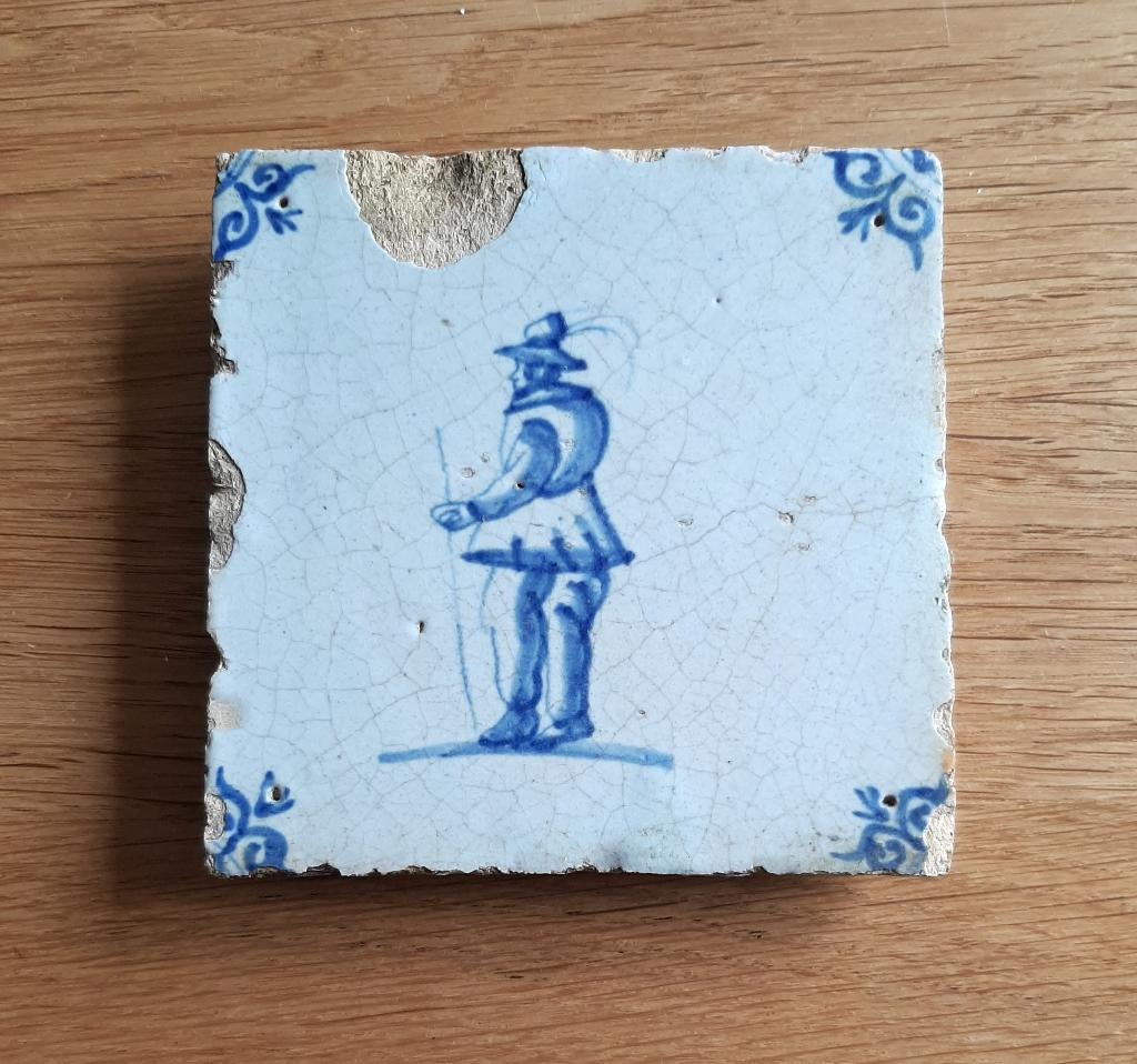 Oude tegel-33     Met  Man, Verzenden