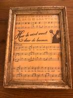 Oud lijstje met Sinterklaar liedje, Diversen, Sinterklaas, Ophalen of Verzenden, Zo goed als nieuw