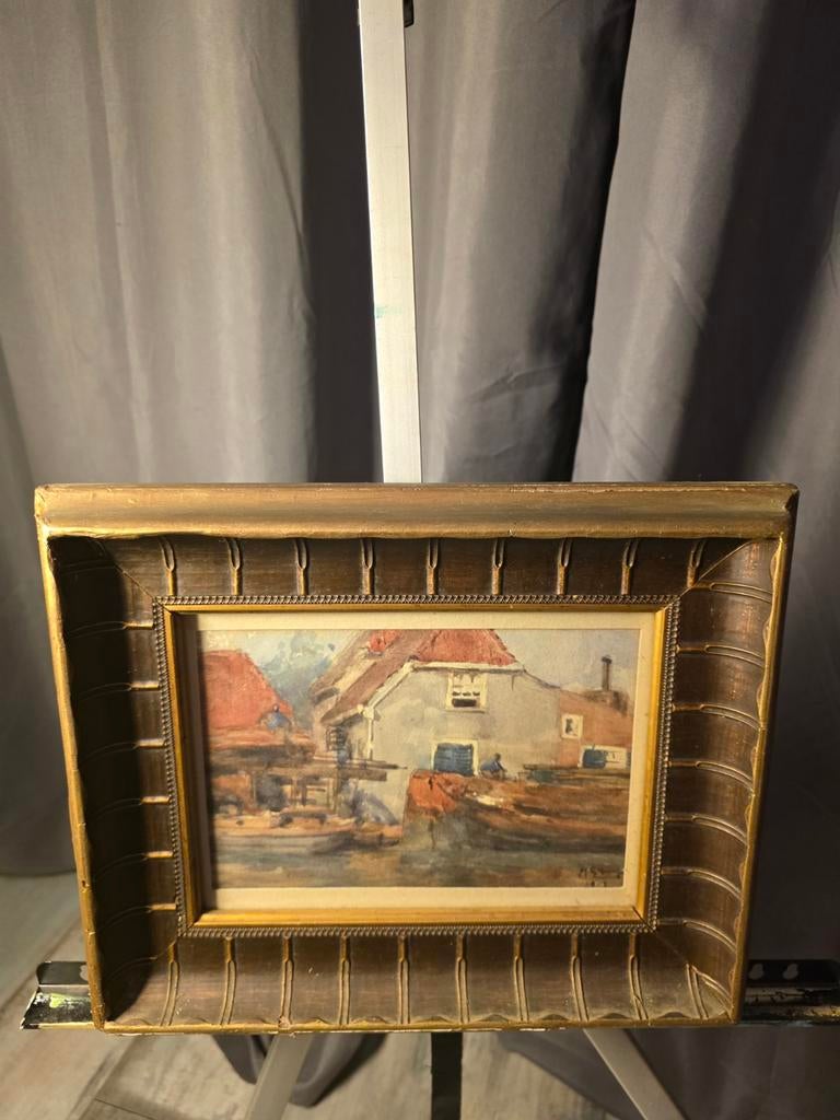 Hendrik Schaap aquarel, Ophalen of Verzenden