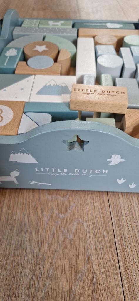 Little Dutch houten loopwagen met blokken, Ophalen, Gebruikt