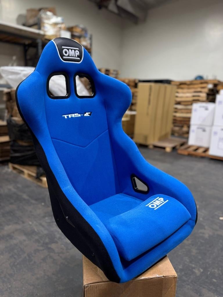 OMP TRS-E blauw kuipstoel racestoel sportstoel autostoel, Auto diversen, Tuning en Styling, Ophalen of Verzenden