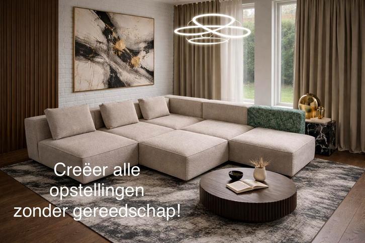 Moduplus Sofa System, Huis en Inrichting, Banken | Bankstellen, Nieuw, Rechte bank, Overige maten, Minder dan 150 cm, 75 tot 100 cm