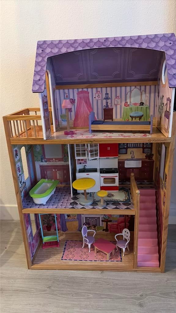 Barbie poppenhuis, Kinderen en Baby's, Speelgoed | Poppenhuizen, Ophalen, Gebruikt, Poppenhuis