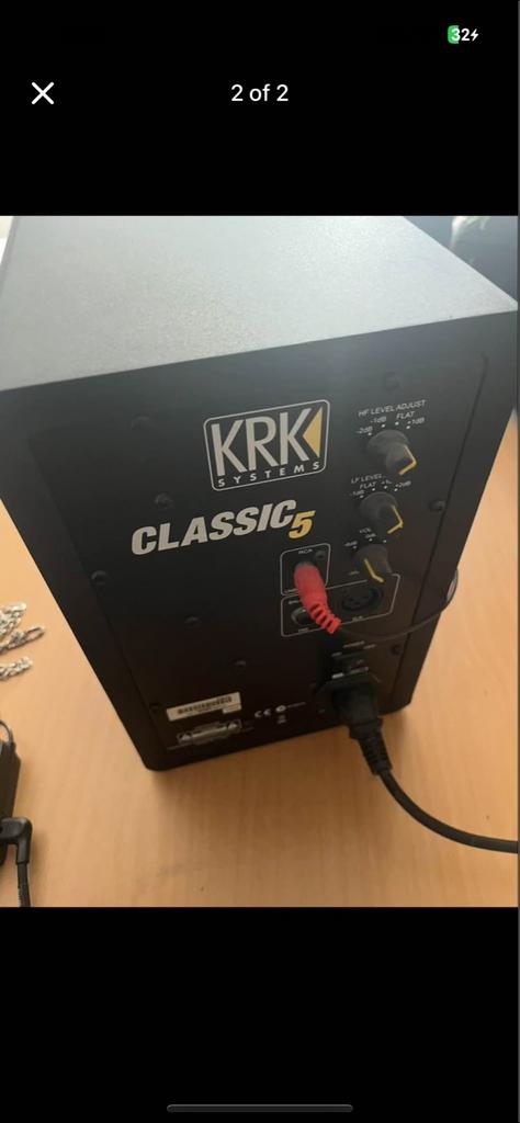 KRK Classic 5 Speakers, Audio, Tv en Foto, Luidsprekers, Overige merken, Gebruikt, Ophalen of Verzenden, Minder dan 60 watt