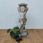 Grote brocante stenen engel tuinbeeld, tuin beeld., Tuin en Terras, Tuinbeelden, Gebruikt, Engelenbeeld, Info@flashbackfurniture.nl