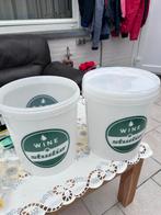 Wijnmaak emmers met waterslot - Wine Studio, Ophalen, Zo goed als nieuw