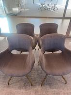 4x beige veren effect draaistoelen Richmond, Huis en Inrichting, Ophalen, Zo goed als nieuw, Overige kleuren, Vier