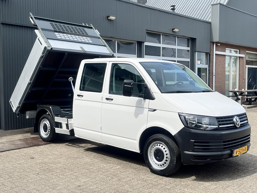 Volkswagen Transporter 2.0 TDI L2H1 DC Euro 6 Pick up Kipper, Auto's, Voorwielaandrijving, 15 km/l, Gebruikt, 4 cilinders