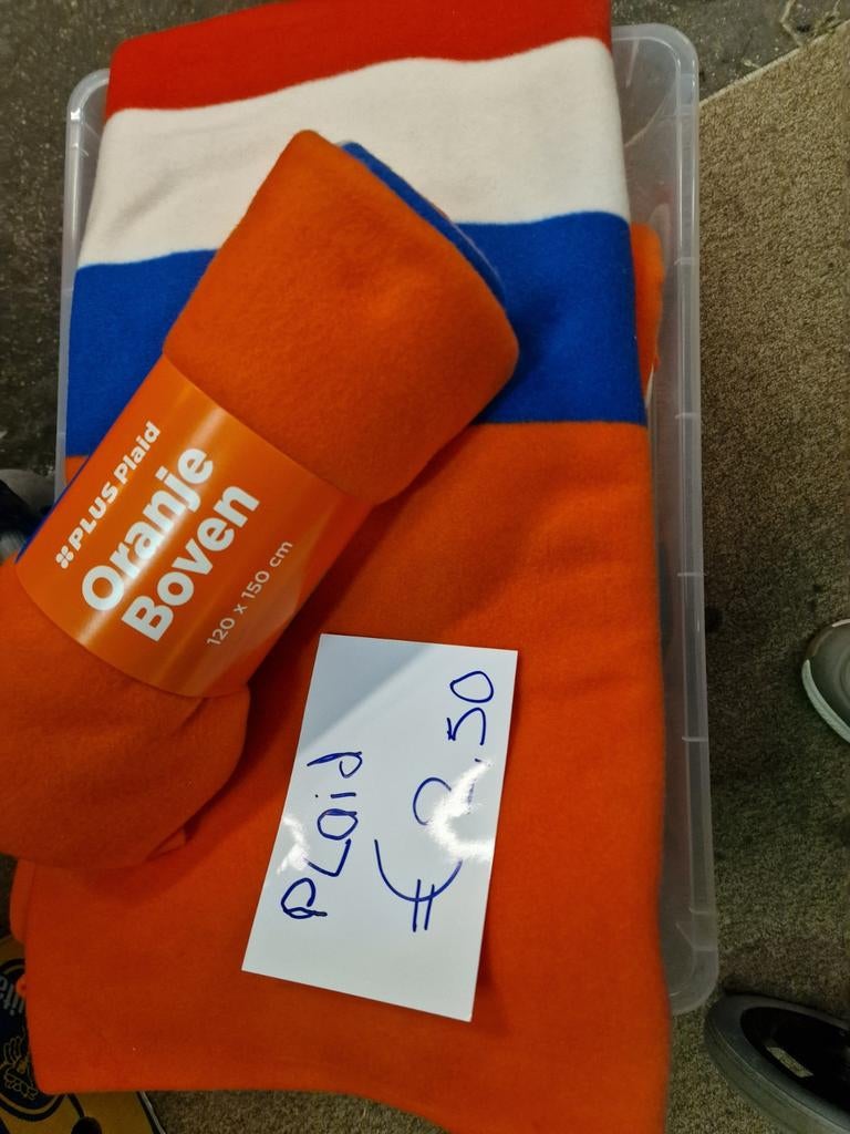 Oranje Boven Plaid - Rood, Wit, Blauw, Ophalen of Verzenden, Nieuw