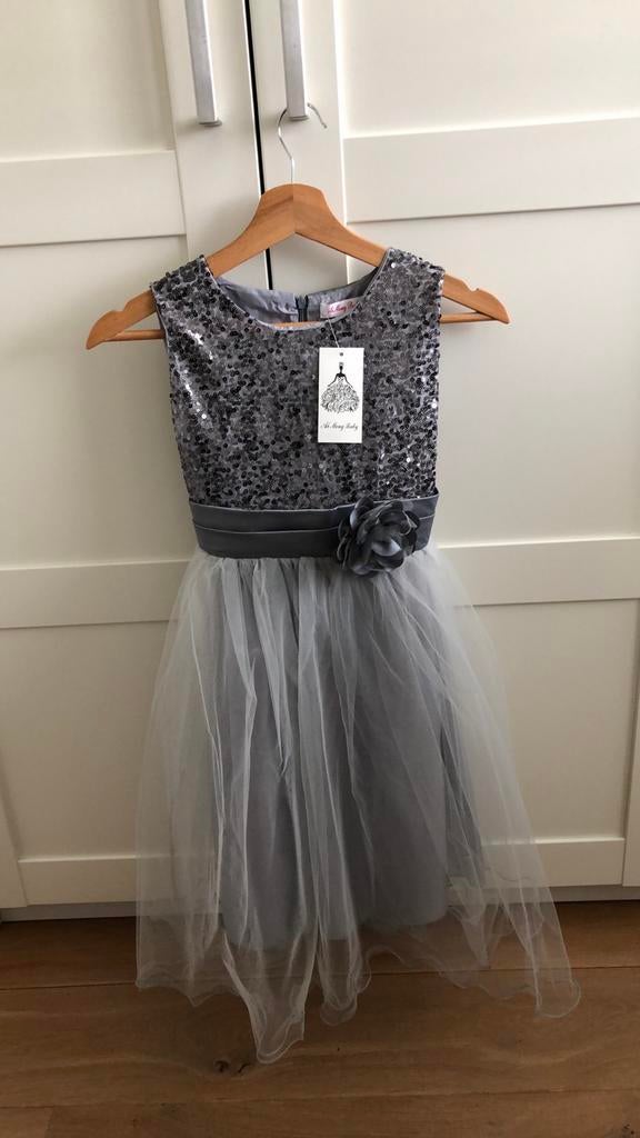 Feestjurk maat 146/152 - Communie, Gala, Bruiloft, Kinderen en Baby's, Kinderkleding | Maat 146, Ophalen of Verzenden, Nieuw, Meisje