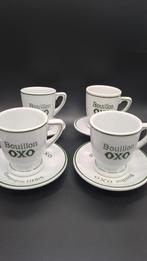 Petrus Regout OXO Bouillon Schaaltjes met Beker - Set van 4, Ophalen of Verzenden