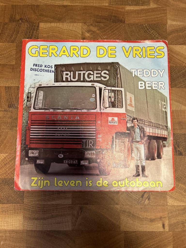 Gerard de Vries  Teddy Beer single, Ophalen of Verzenden, Gebruikt, Nederlandstalig