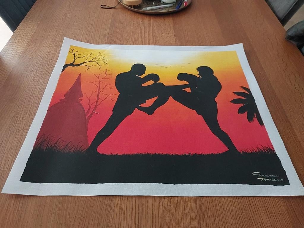 Schilderij op linnen/canvas., Ophalen of Verzenden