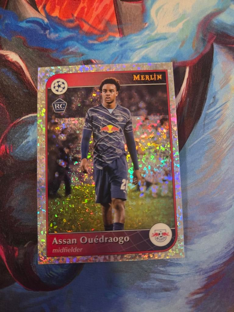 Assan Ouedraogo Topps Merlin RC voetbalkaart, Ophalen of Verzenden