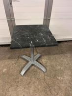 14 zwarte bistro horeca terras tafels 60x60 cm marmerlook, Ophalen