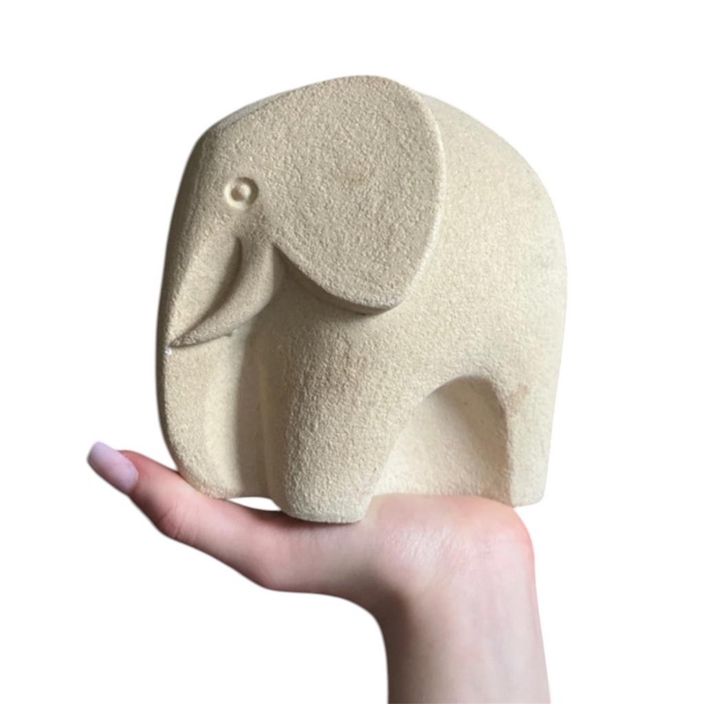 Grote stenen olifant beeld, Ophalen of Verzenden, Gebruikt, Dier