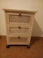 Laden kastje op wielen, Huis en Inrichting, Ophalen, Gebruikt, 50 tot 100 cm, 3 of 4 laden