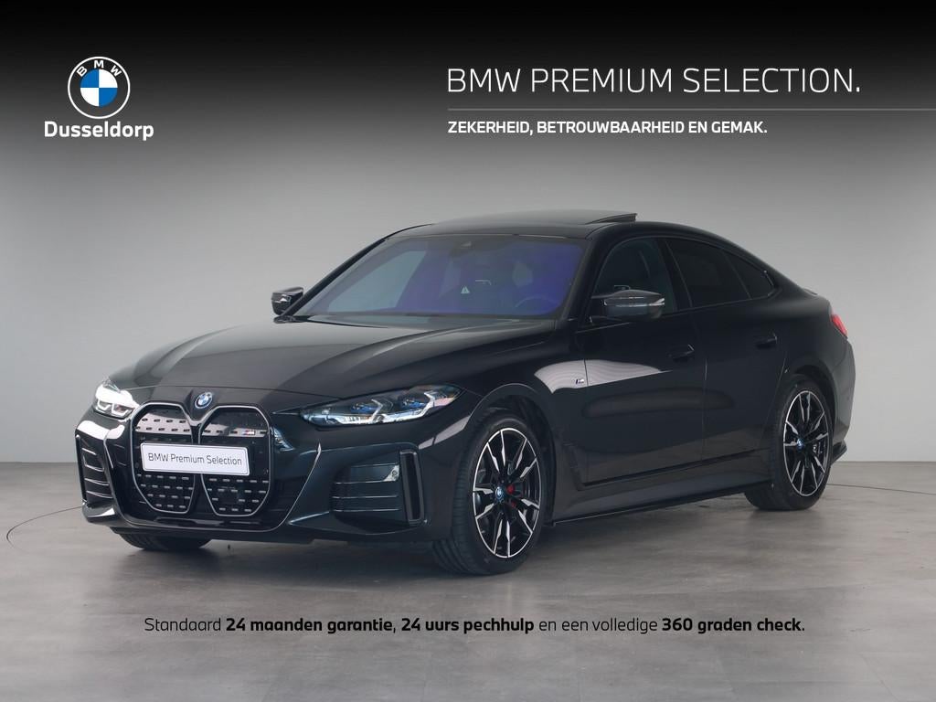 BMW i4 M50 High Executive 84 kWh M-Performance (bj 2023), Auto's, BMW, Gebruikt, 520 km, Zwart, 2190 kg