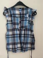 Oasis top/blouse. Geruit. Blauw/grijs. Mt. 38, Kleding | Dames, Ophalen of Verzenden, Gedragen, Maat 38/40 (M), Blauw