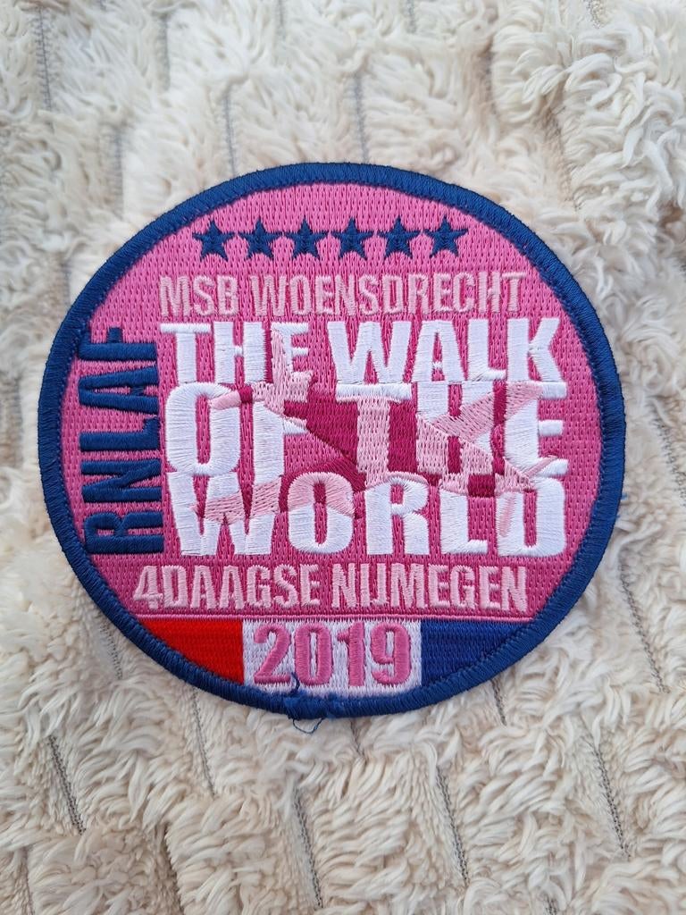 Klu embleem 4 daagse 2019 wdt, Ophalen of Verzenden, Luchtmacht, Nederland, Embleem of Badge