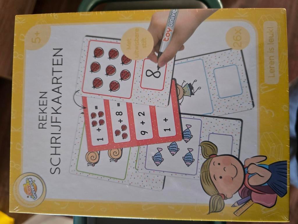 Reken schrijfkaarten nieuw, Ophalen