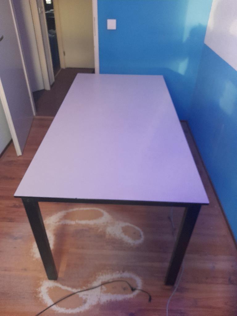 stevige buro tafel, Huis en Inrichting, Bureaus, Ophalen, Overige typen, 160 cm, Gebruikt
