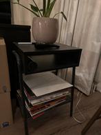 IKEA SETSKOG Nachtkastje Zwart - Compact en Stijlvol, Ophalen, Metaal of Aluminium, 55 tot 70 cm, Zo goed als nieuw