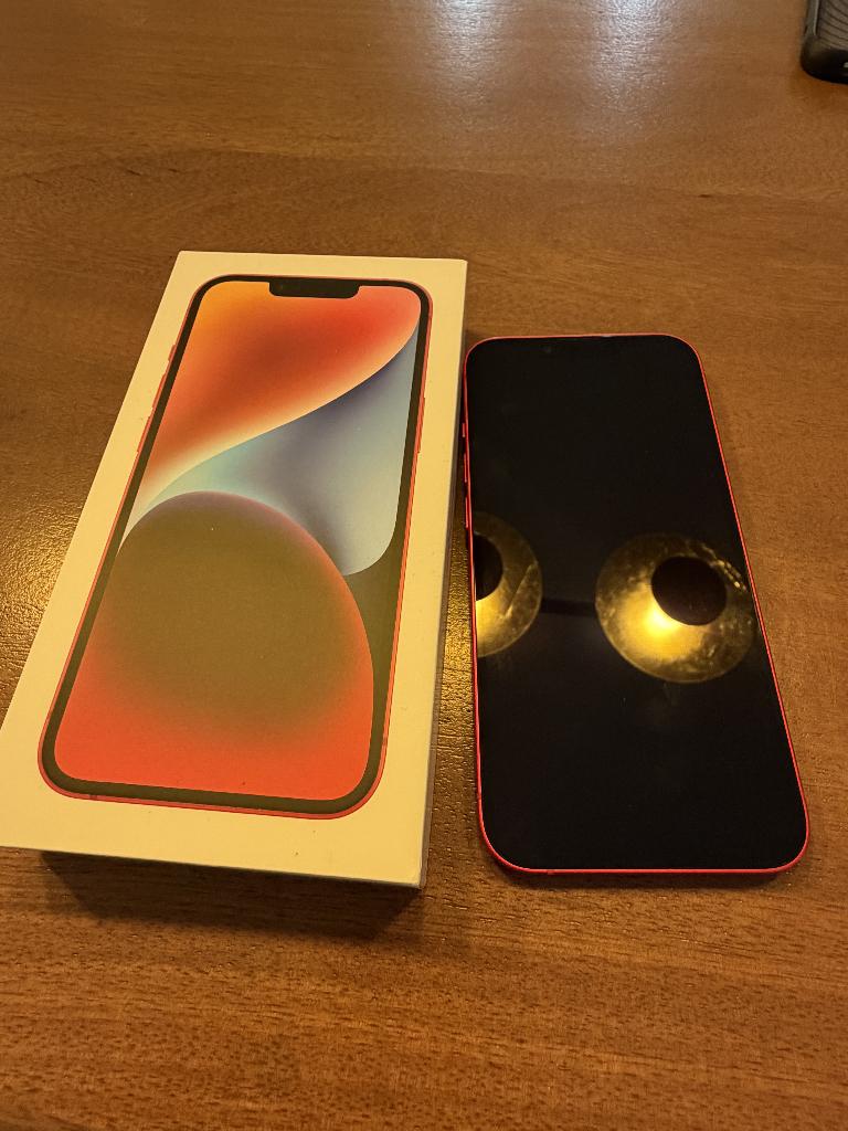 iPhone 14 128GB rode, Telecommunicatie, Mobiele telefoons | Apple iPhone, Ophalen, 128 GB, Zo goed als nieuw, Zonder simlock